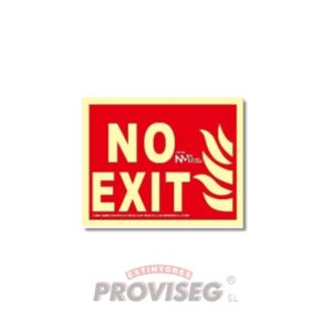 Señal No Exit PVC Clase A